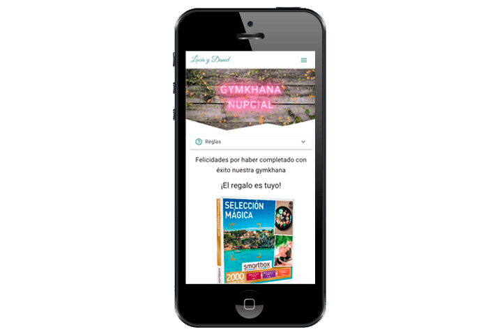 Lista de ganadores de la gymkhana con regalos